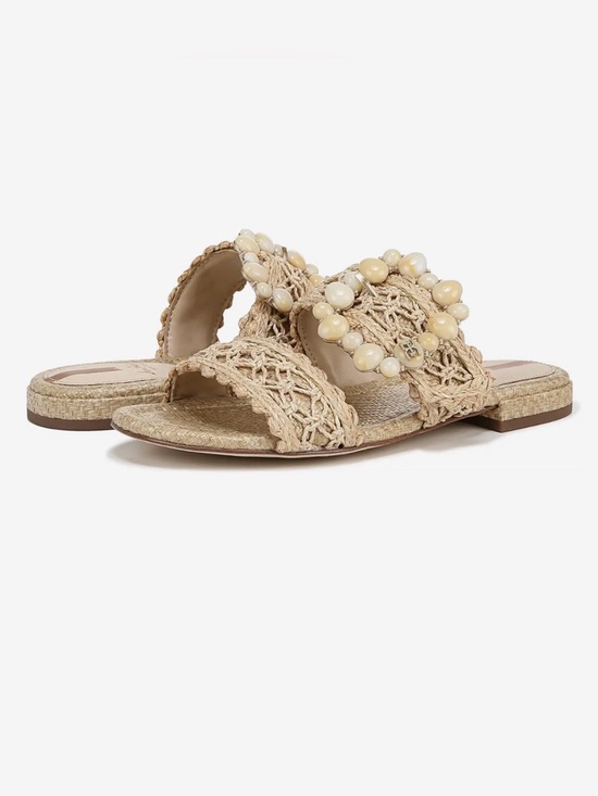 Sam Edelman Shoes - Sam Edelman  Elisa Raffia Slide Buckle Sandal